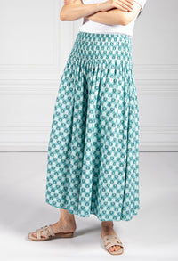 Fern Green Peacock Print Trousers