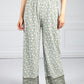 Rose Blossom Printed Trousers in Khaki