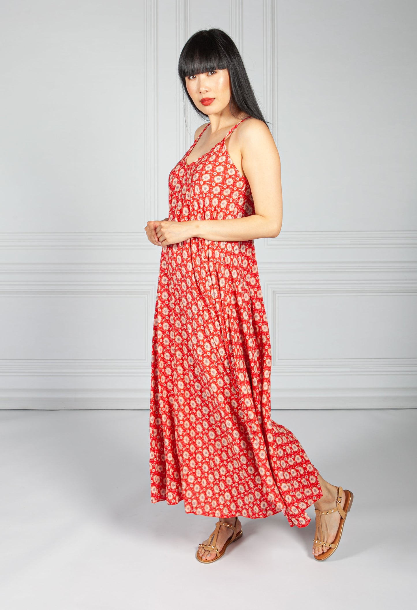 Ruby Vintage Print Maxi Dress