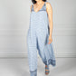 Blue Trapeze Style Jumpsuit