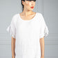 White Linen Relaxed Top