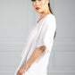 White Linen Relaxed Top