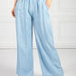 Tencel Wide Leg Trousers