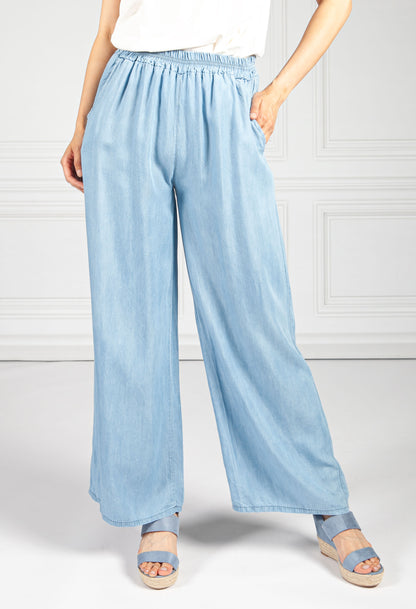 Tencel Wide Leg Trousers