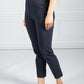 Navy Stretch Capri Pant