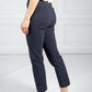 Navy Stretch Capri Pant