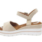 Beige Wedge Sandal