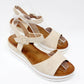 Beige Wedge Sandal