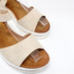 Beige Wedge Sandal