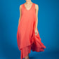 CORAL BOHO DRESS