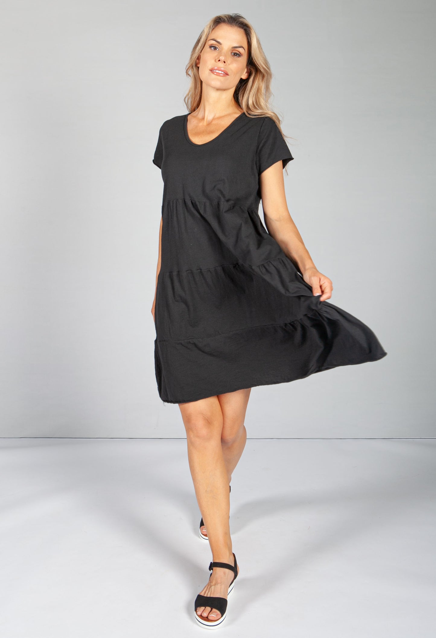 Black Tiered Dress