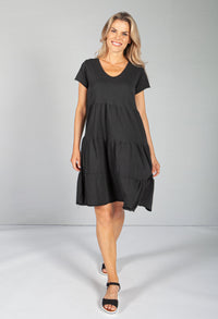 Black Tiered Dress