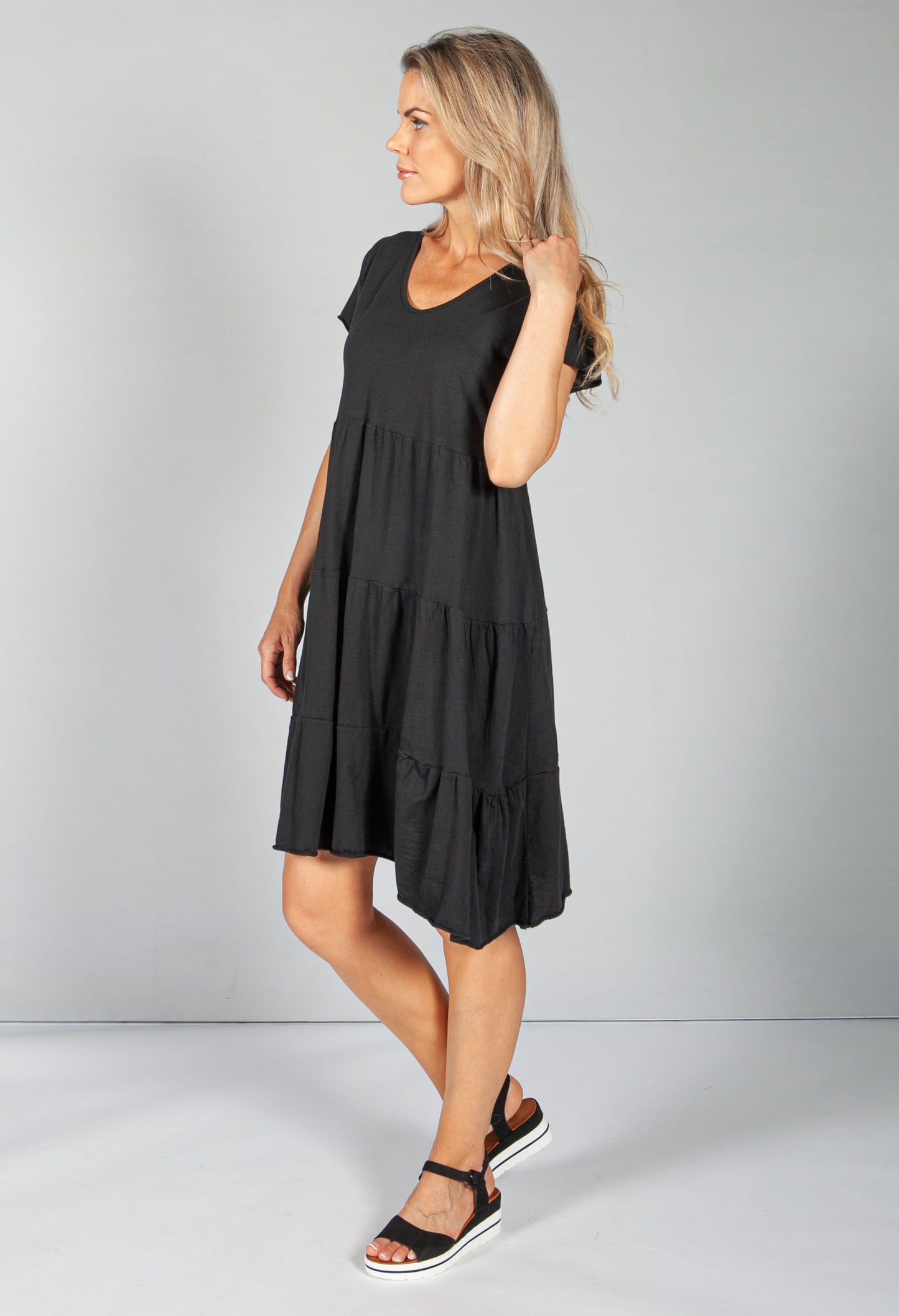 Black Tiered Dress