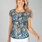 Navy Paisley Swirl Top