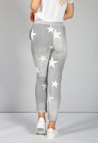 Light Grey Star Design Joggers