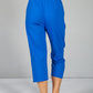 Cargo Style Capri Pant in Electric Blue