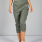 Cargo Style Capri Pant in Khaki