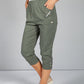 Cargo Style Capri Pant in Khaki