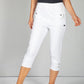 Cargo Style Capri Pant in White