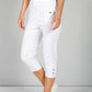 Cargo Style Capri Pant in White