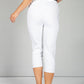 Cargo Style Capri Pant in White