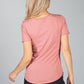 Dusty Rose Graphic Slim T-Shirt