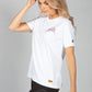 Glitter Sparkle T-Shirt in Optic White