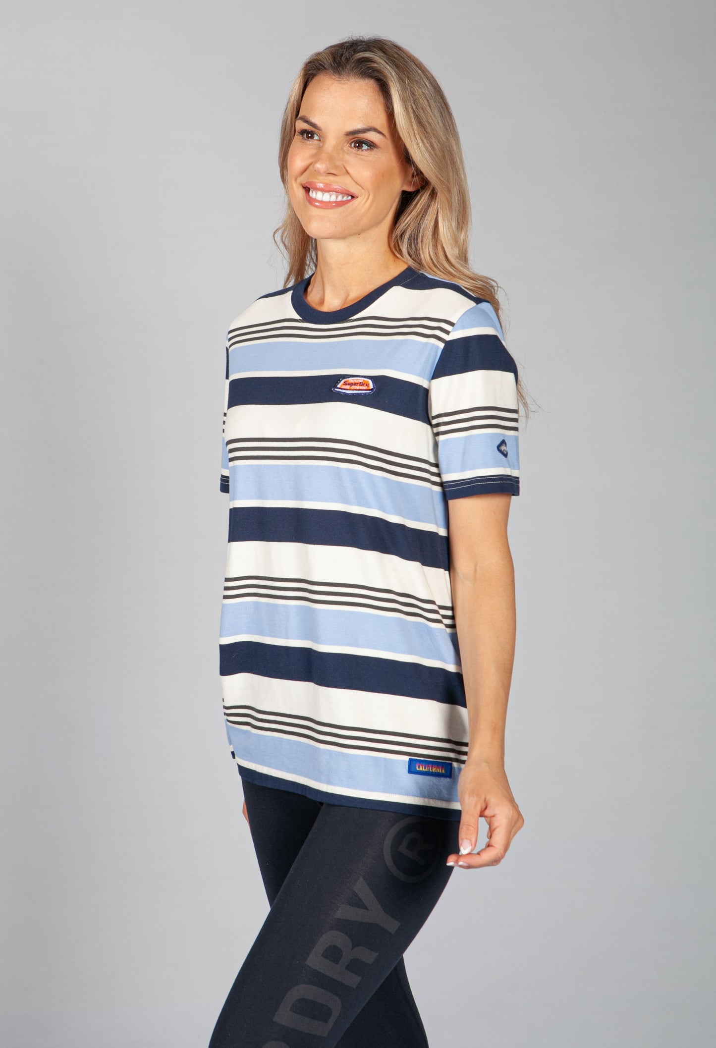 Cali Blue Stripe T-Shirt