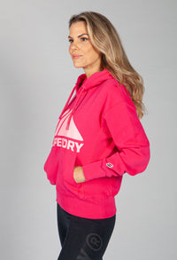 Mountain Sport Mono Hoodie in Hot Pink