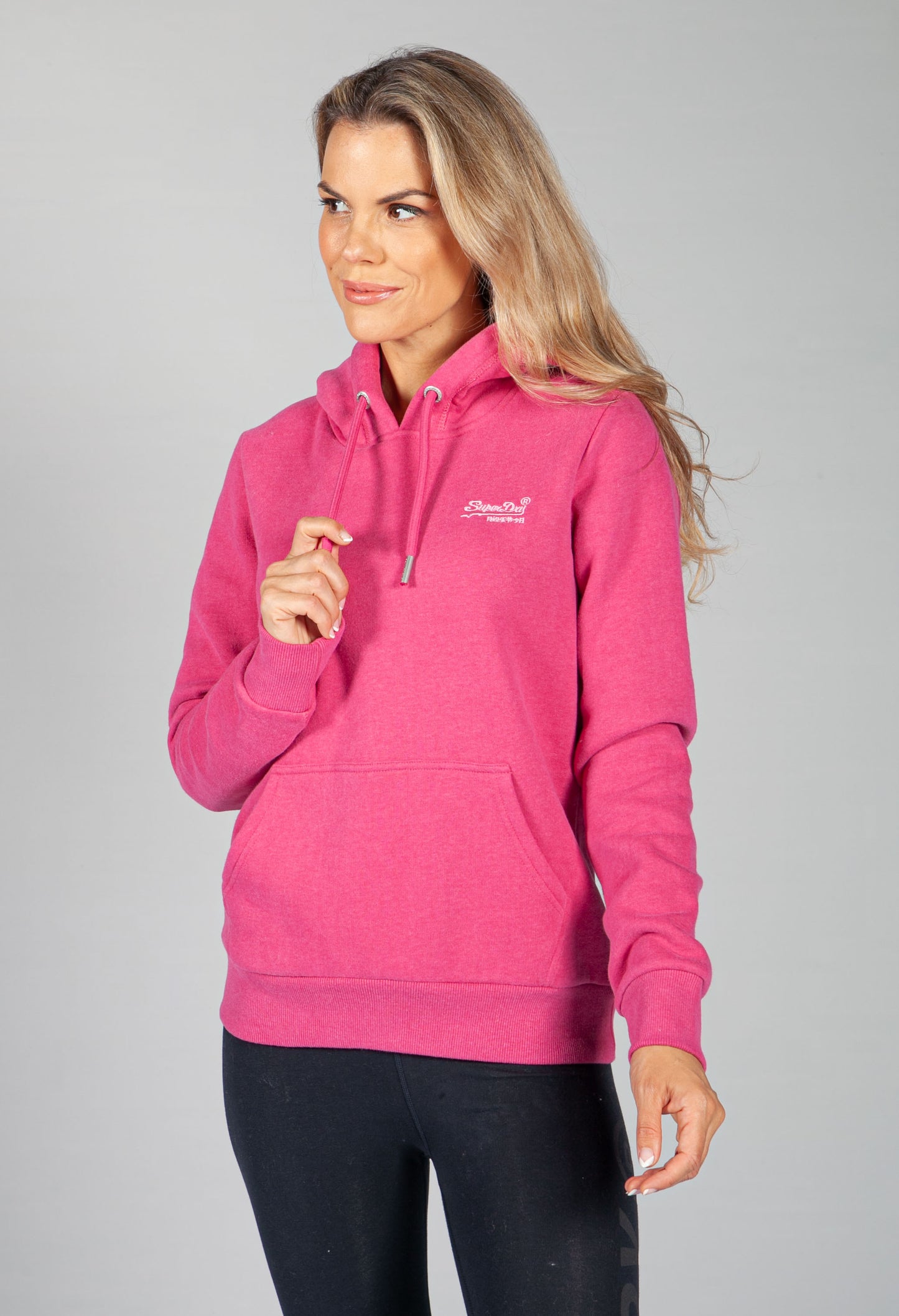 Orange Label Classic Hoodie in Magenta Marl