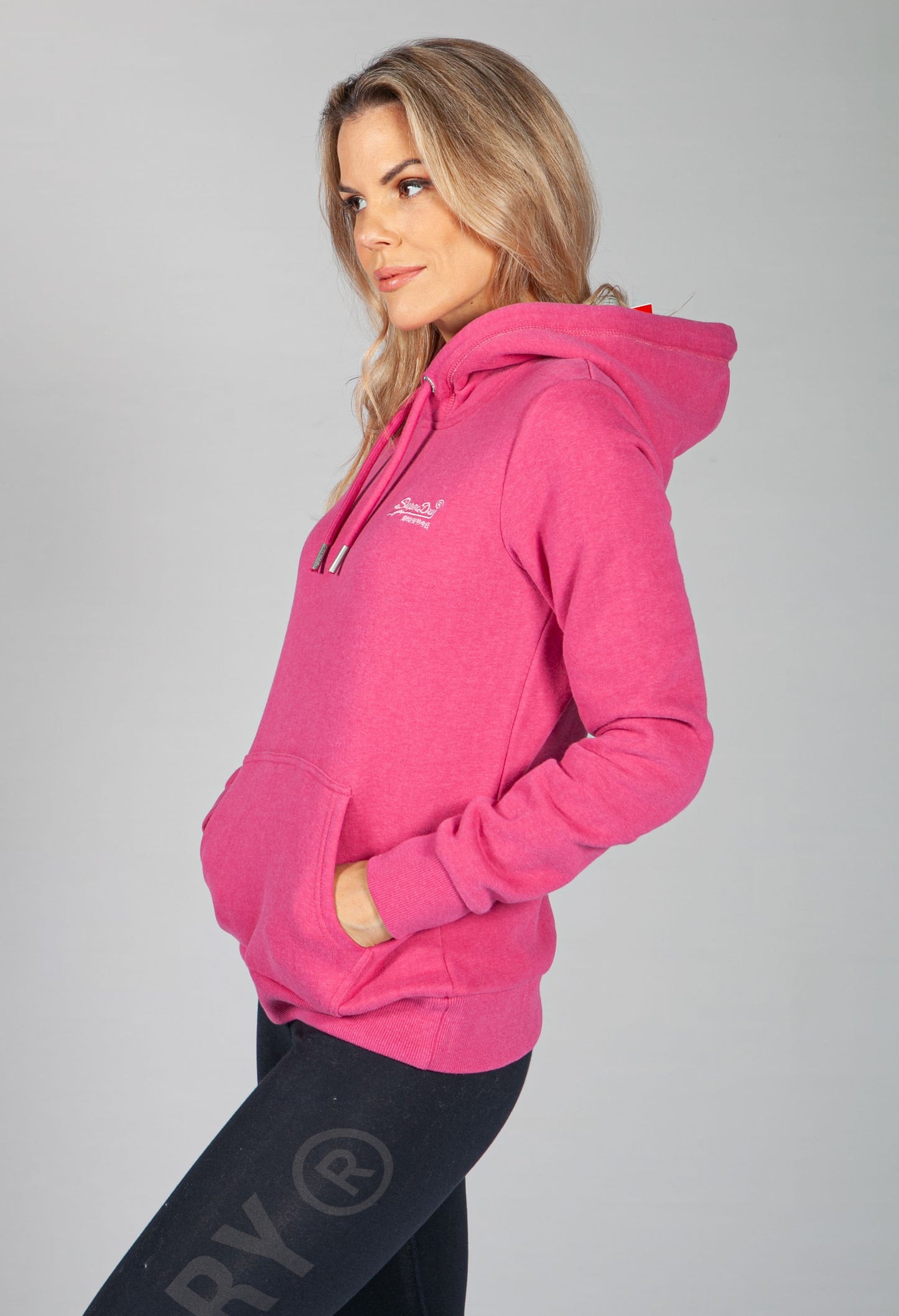 Orange Label Classic Hoodie in Magenta Marl