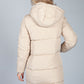 RECYCLED POLYESTER PUFFER COAT IN HUMUS