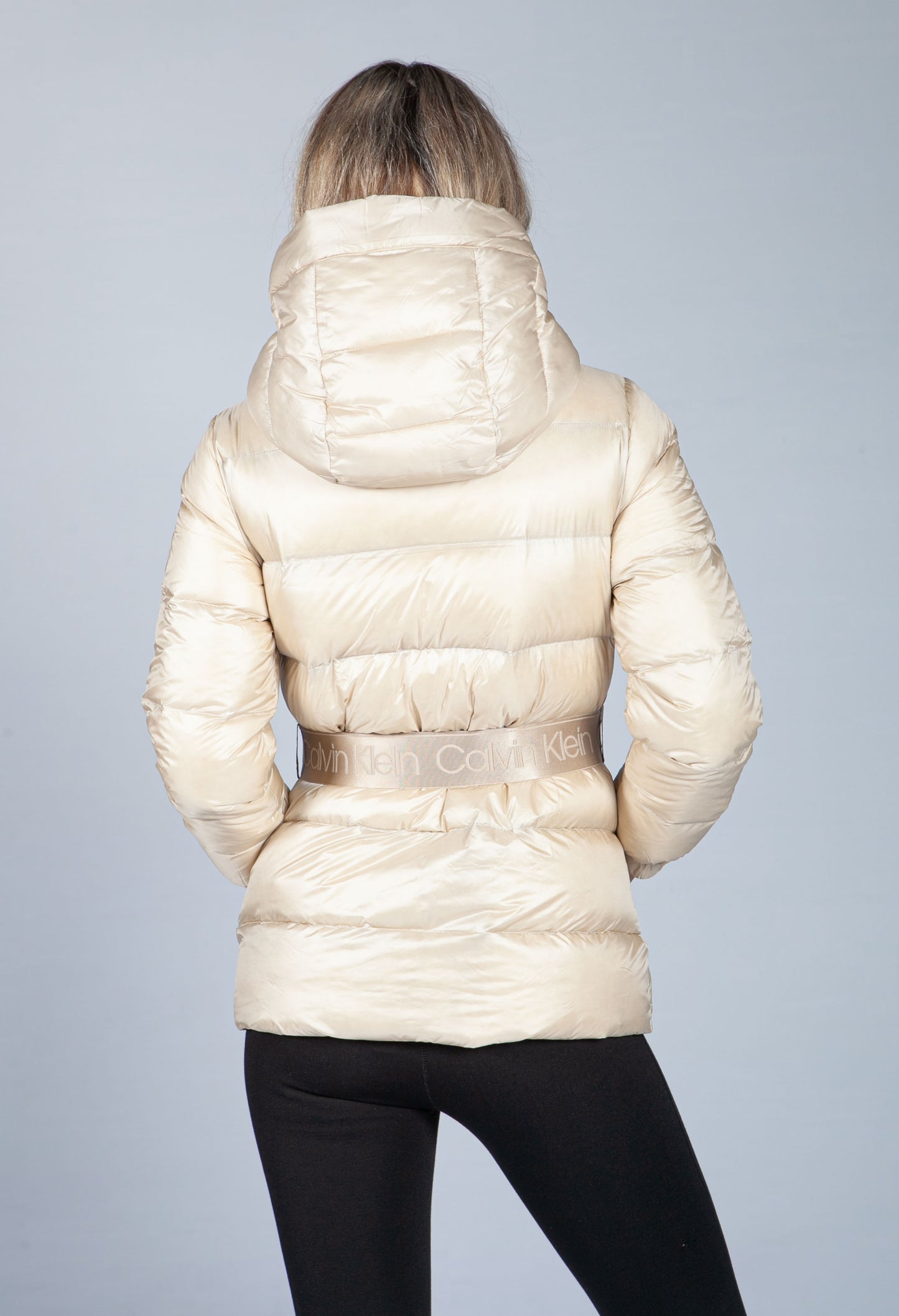 BELTED DOWN PUFFER JACKET