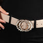 Nude Double Ring Buckle Belt