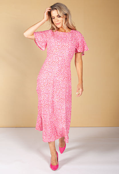 Candied Pink Animal Print Dress