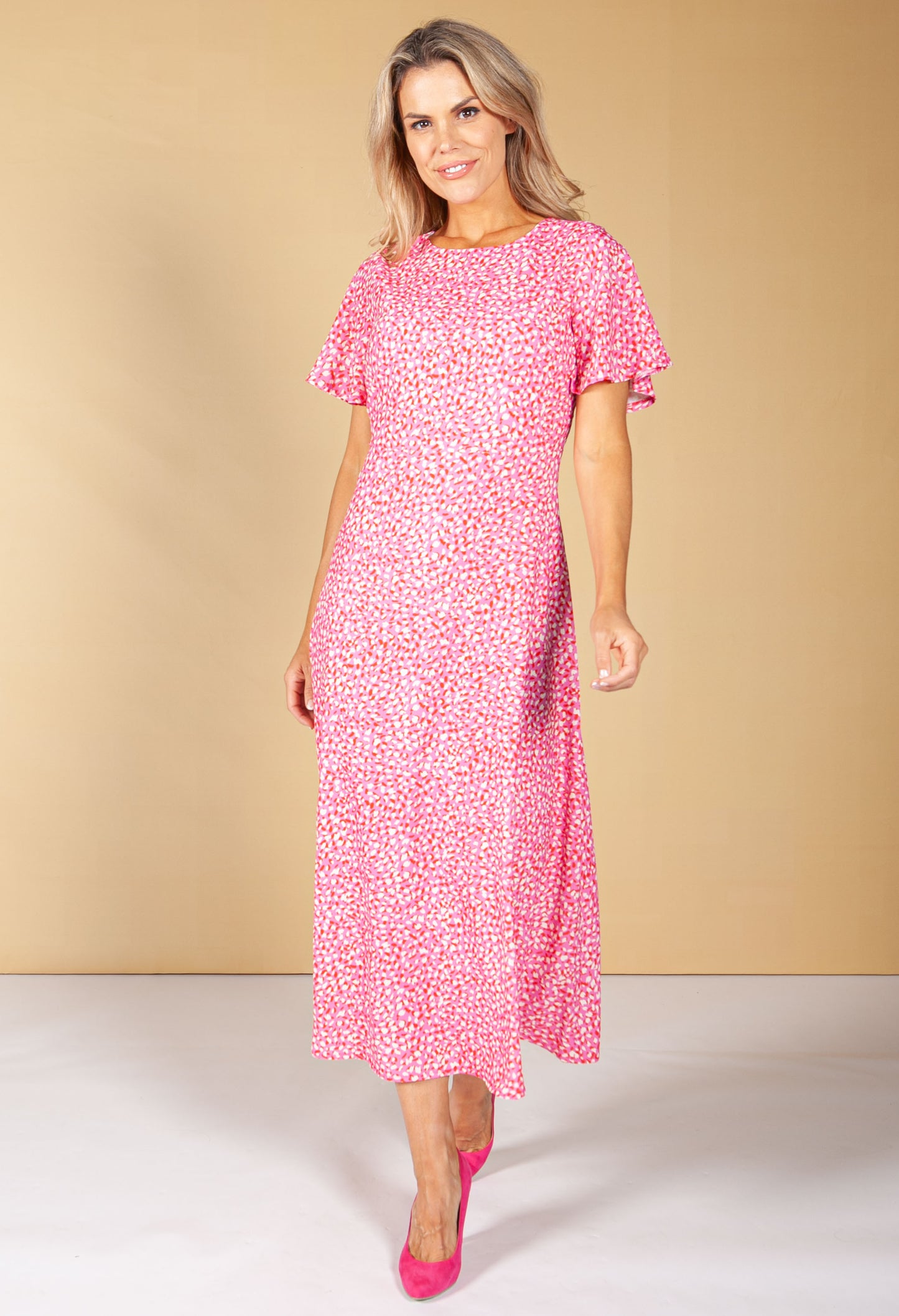 Candied Pink Animal Print Dress