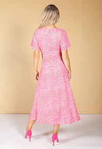 Candied Pink Animal Print Dress