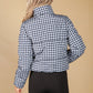 Black Check Puffer Jacket