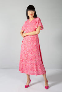 Candied Pink Animal Print Dress