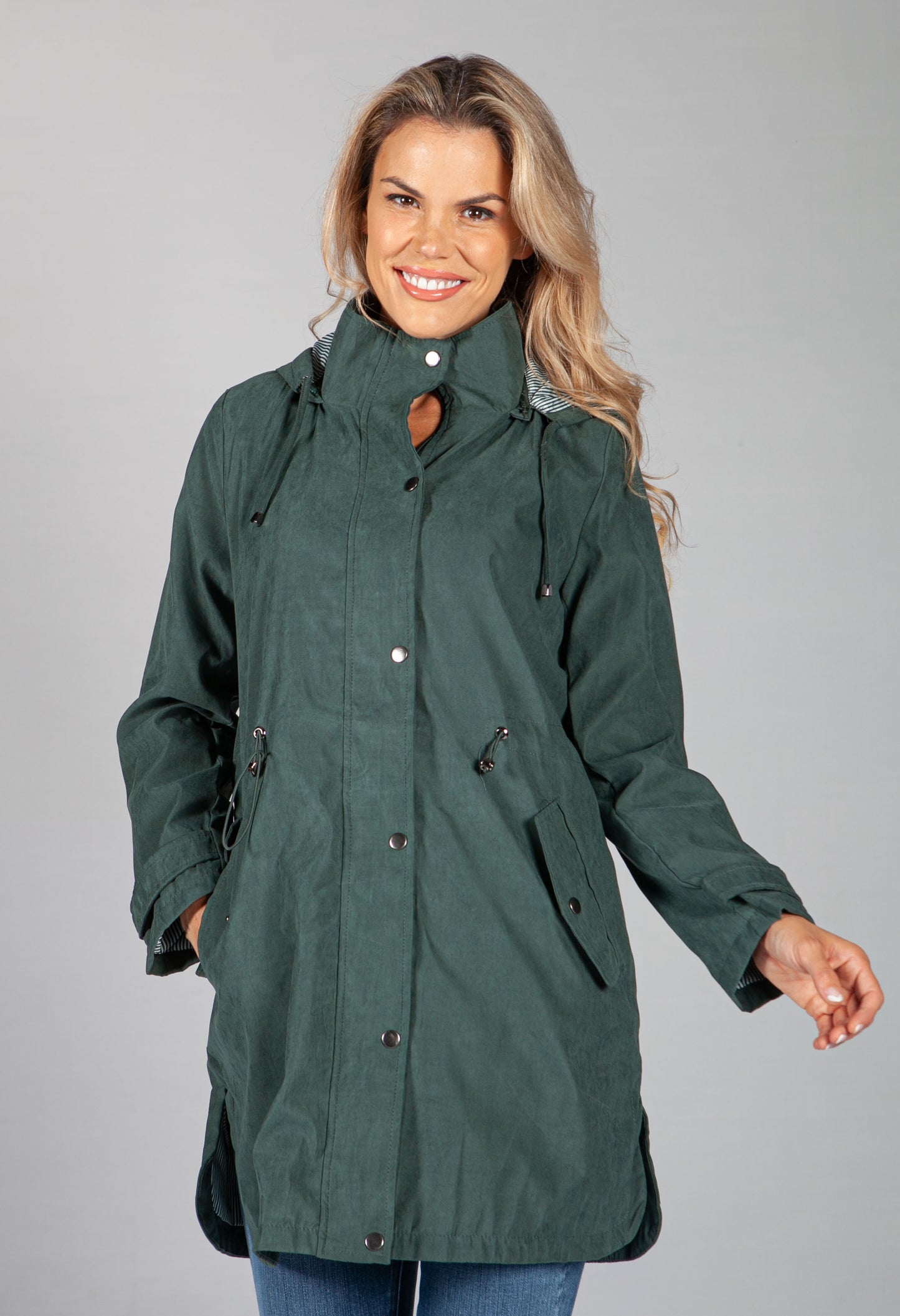 Hooded Parka in Forest Green