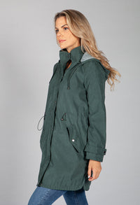 Hooded Parka in Forest Green