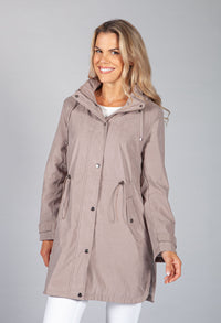 Hooded Parka in Taupe