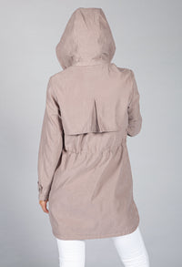 Hooded Parka in Taupe