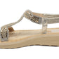 Gold Diamante Glittered Sandal