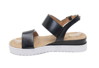 Black Double Strap Sandal