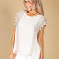 Lace Border Sand Blouse