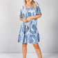 Blue Boho Tie Dye Dress