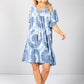 Blue Boho Tie Dye Dress