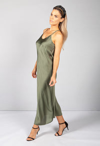 Green Slip Dress