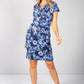 Royal Blue Bloom Print Dress